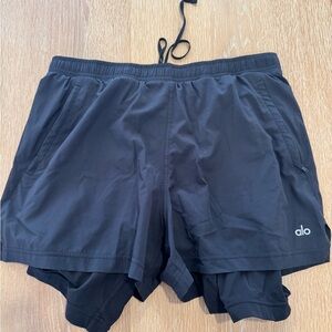 ALO Yoga Black Athletic Shorts